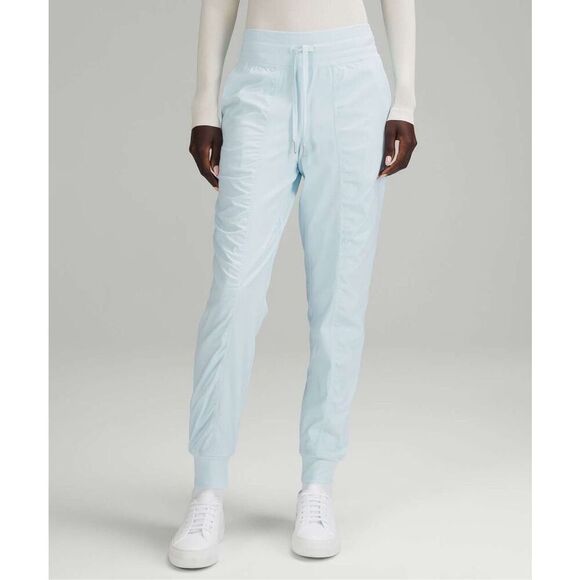 Lululemon Dance Studio Mid-Rise Joggers size 4 Full Length Powder Blue Athletic - Picture 1 of 11
